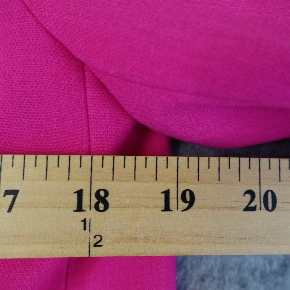 Maeve Anthropologie Blazer Womens 0 Hot Pink Double Breasted Jacket Career Bold - Picture 12 of 16